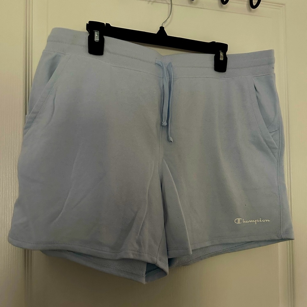 Light Blue Champion Shorts